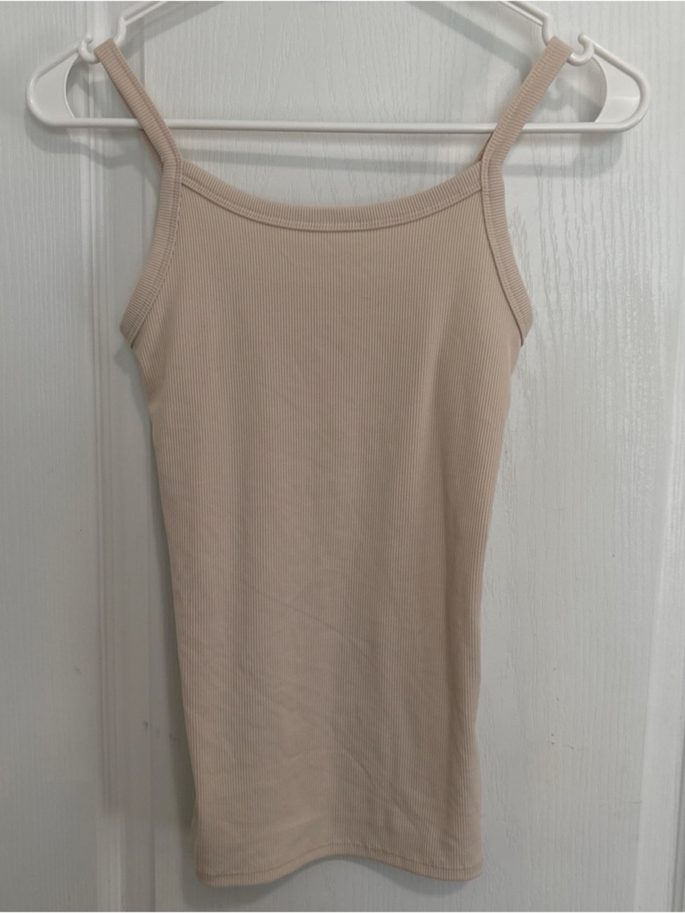 Women’s Ribbed Camisole Tank Top - Beige